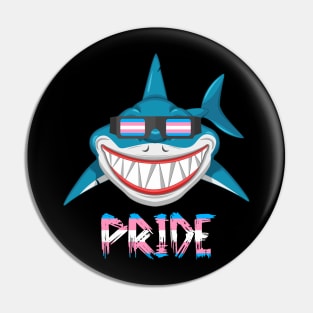 Shark Transgender Flag Lgbt Pin