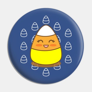 Cute Kawaii Candy Corn with Face Pin