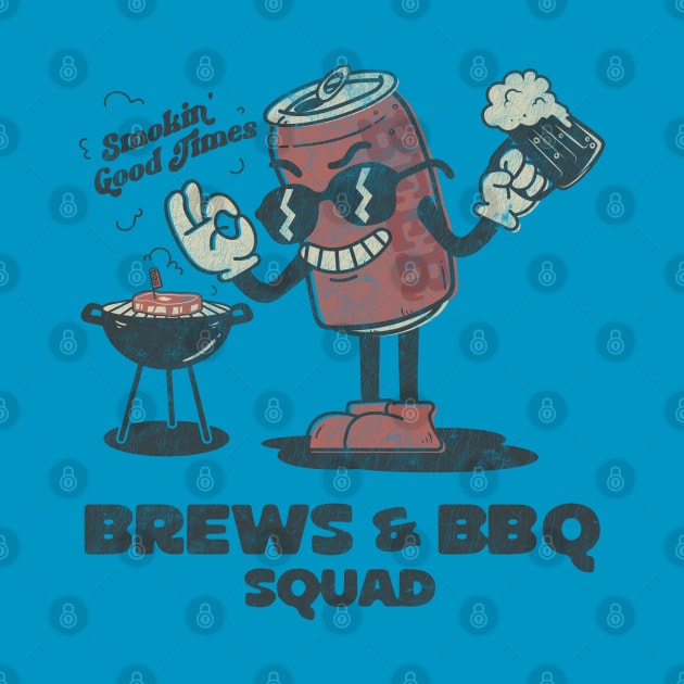 Funny Beer & BBQ Grill Crew Retro by Fitastic
