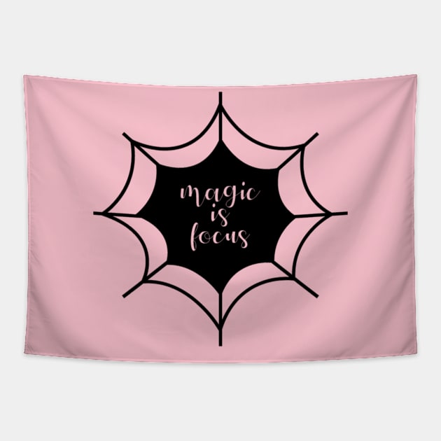 Magic Is Focus | Halloween Gift Idea Tapestry by Designerabhijit