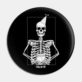 Alternative Macabre Skeleton Birthday Pin