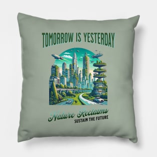 Future Sustainable City Design Pillow