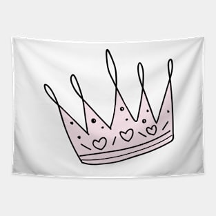 Crown Pink princess Tapestry