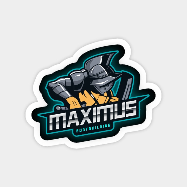 Maximus Bodybuilding Magnet by Tip Top Tee's