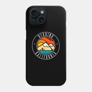 Minimalist Outdoors Redding California Ca Phone Case