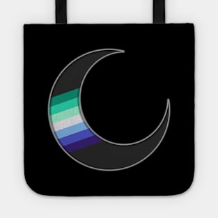 Gay Pride Crescent Moon Tote