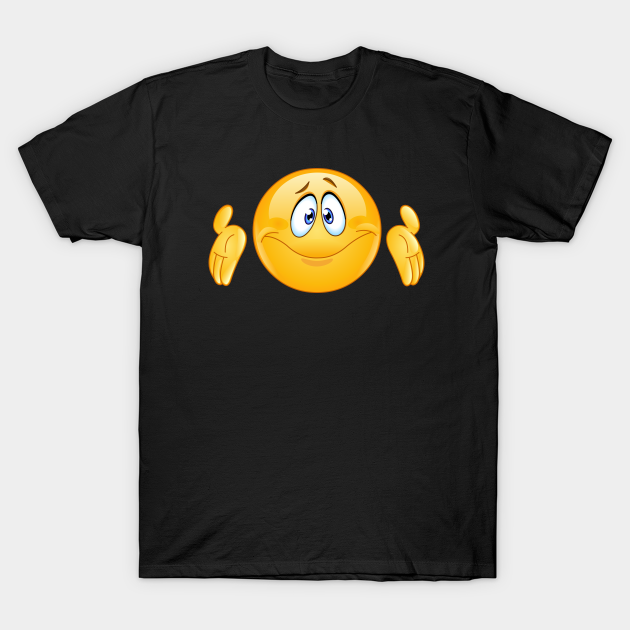 Ladies Details about Shrugging Emoji T-Shirt Ladies Details about Shrugging Emoji T-Shirt