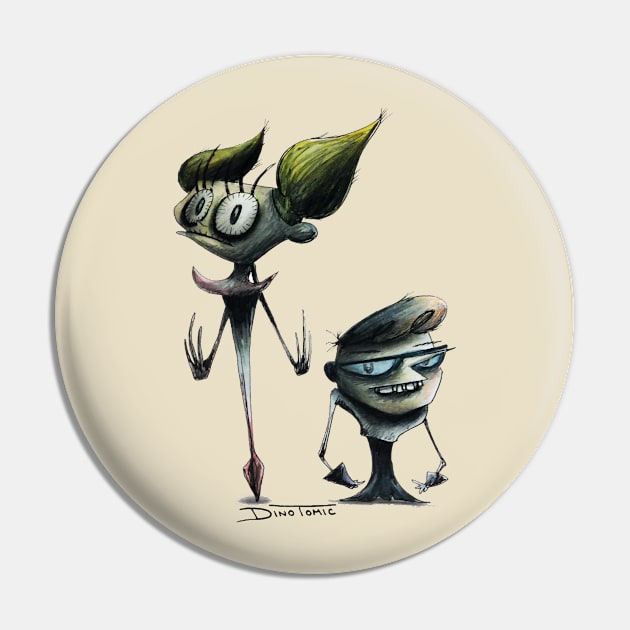 Dexter and Deedee Pin by DinoTomic