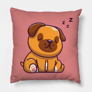 Cute Dog Sleeping Cartoon Pillow