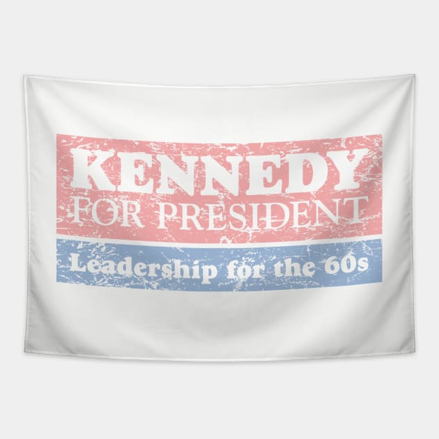 Kennedy for President Tapestry by GraphicGibbon