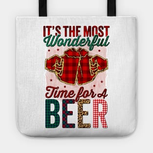 It's the most wonderful time for beer - Christmas drinks - I love beer - beer Tote