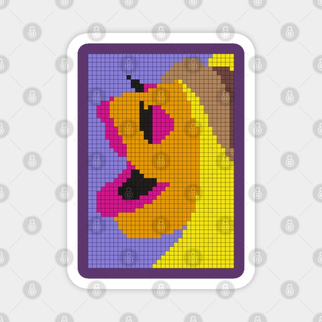 POXELART - The Electric Mayhem's Janice(from The Muppets) Magnet by JigongNumpuk