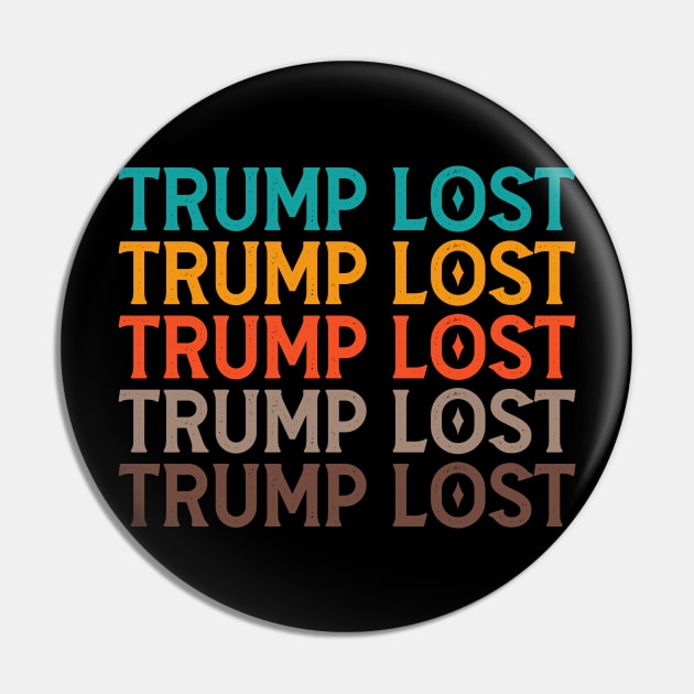 Trump Lost Biden Victory Biden Won Pin by Mr.Speak