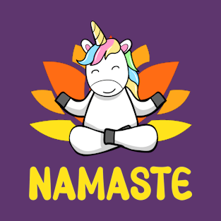 Yoga Unicorn - Namaste T-Shirt