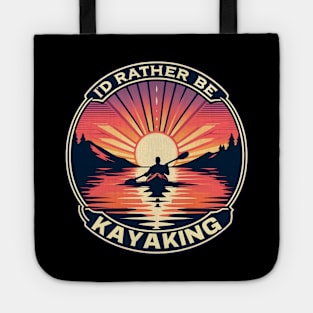 Beautiful Kayaking Sunset. Outdoor Adventure Enthusiast Gift. Tote