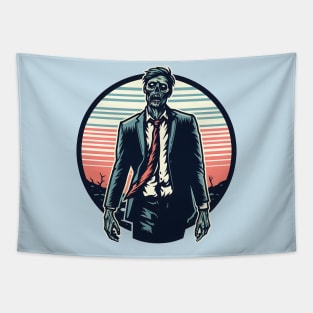 Zombie in suit Tapestry