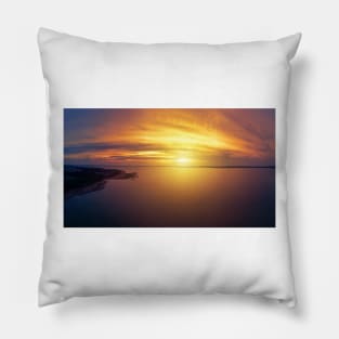 Stunning sunset over the lake Pillow