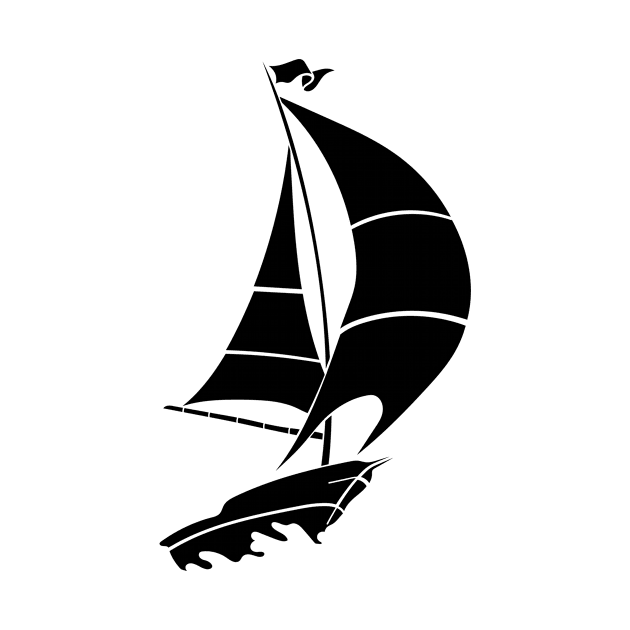 Sailing sailboat design by HBfunshirts