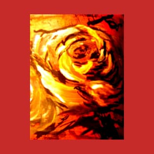 art print fiery rose T-Shirt