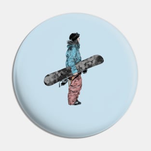 Snowboarder Pin