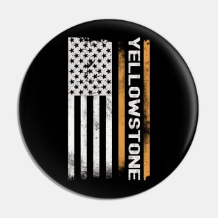 Vintage Yellowstone Flag Pin