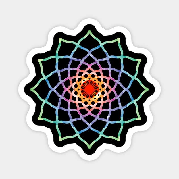 Colorful Mandala Magnet by emma17