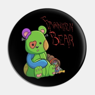 Franken Bear (BLKB) Pin