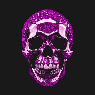 Diamond Skull | Luxury Skull | Purple Skull | Wealth Skull T-Shirt