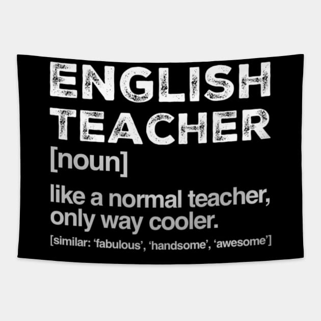 English Teacher Definition Back to School Gift Teacher Tapestry by Inspire Enclave