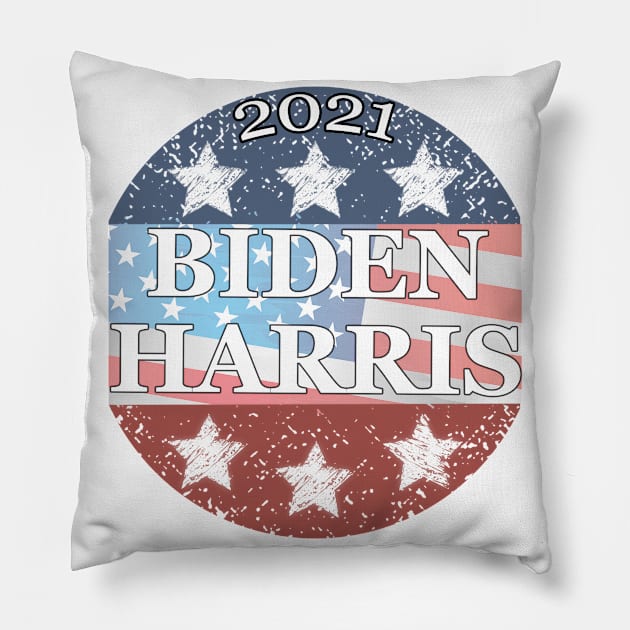 Biden Harris 2020 - 2021 Vintage Distressed - New Year Pillow by Bazzar Designs