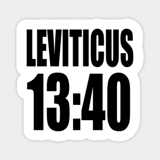 Leviticus 13:40 (in black letter) Magnet