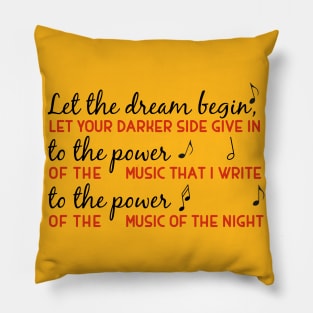 Power of the music Pillow