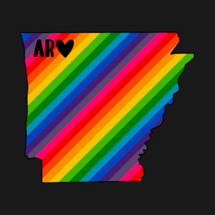 USA States: Arkansas (rainbow) T-Shirt