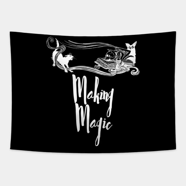 halloween, spooky, creepy, skeleton, scary, all hallows eve, witch, funny halloween, halloween costume, halloween party, costume, kids halloween, hippie halloween, retro halloween, halloween design Tapestry by Sleepy Time Tales