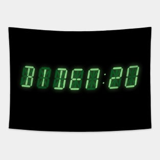 biden 2020 digital clock readout Tapestry