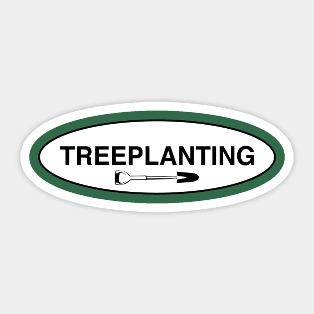 Treeplanting - Shovel/Speed Spade (white) - Treeplanting - Sticker