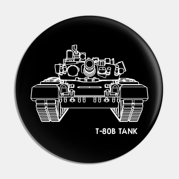 T80B Main Battle Tank Pin by Arassa Army