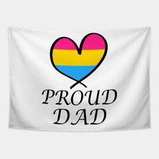 Proud Dad LGBT Gay Pride Month Pansexual Flag Tapestry