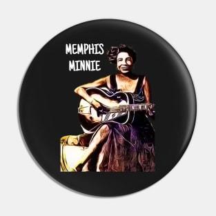 Memphis Minnie Blues Guitarist Pin