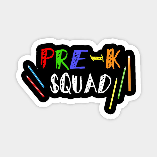 Pre-K Squad Magnet by RW