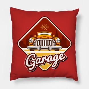 Garage Car Badge Pillow