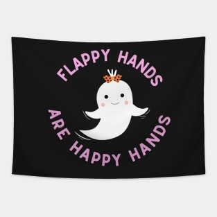 flappy hands are happy hands ghost Tapestry