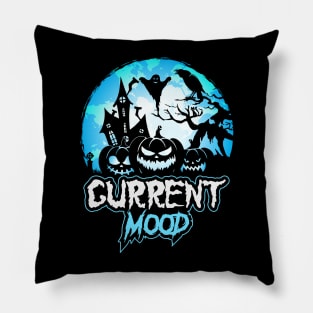 Current mood halloween Pillow