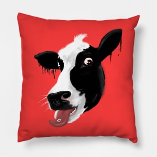 Tripping Cow Pillow