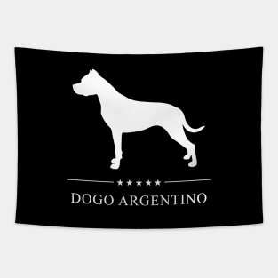 Dogo Argentino White Silhouette Tapestry