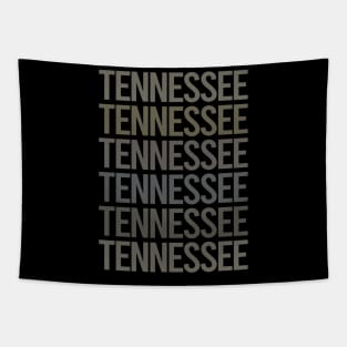 Gray Text Art Tennessee Tapestry