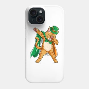 Dabbing Cat St Patricks Day Boys Leprechaun Irish Phone Case