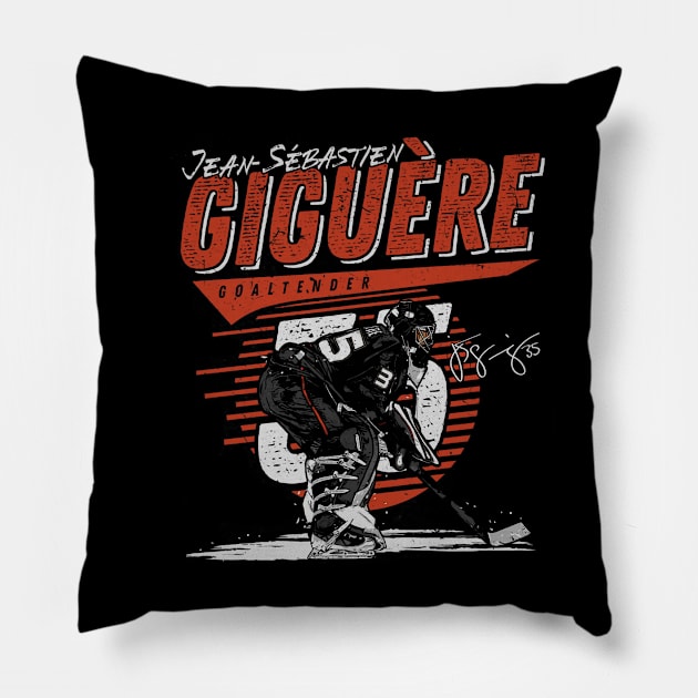 Jean-Sebastien Giguere Anaheim Comet Pillow by lavonneroberson