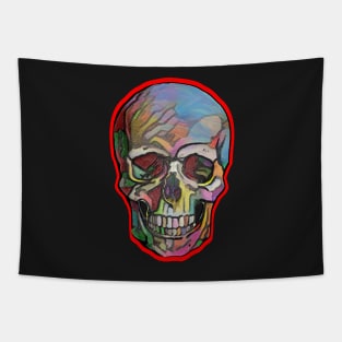 The Happy Skull (Red ) Tapestry