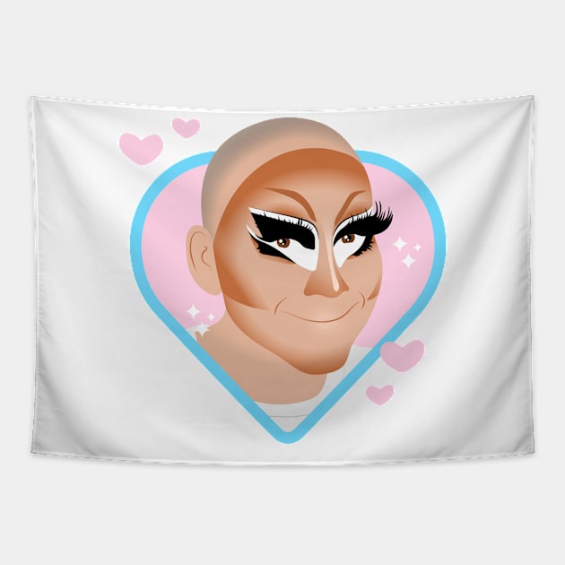 Bald Trixie Tapestry by whos-morris